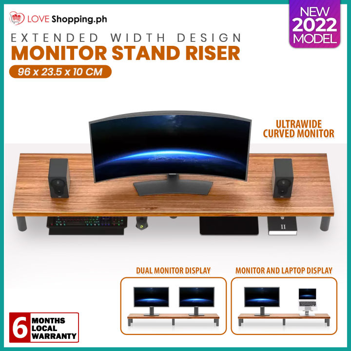 Universal Monitor Stand Extended Width Design Monitor Riser Laptop ...
