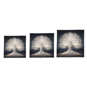 Tarots Tablecloth White Tree Pattern Astrology Altars Cloth Divinations Table Cloth Tapestry Witchcrafts Supply