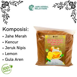 Minuman Jahe Merah Kunyit Asam Kayu Manis Temulawak Lemon Kencur Bubuk Gula Aren Melati Noni