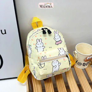 Madora Tas Ransel Anak Perempuan PG PAUD TK Motif Kelinci Lucu Mini Backpack Kids Menggemaskan