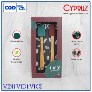 CYPRUZ Utensil Ivy Spatula Silicone Set isi 2 PCS PROMO