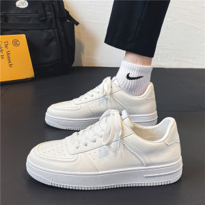 Fashion trend korean mens sports breathable shoes Rubber sneakers Casual White Shoes Size 39-45