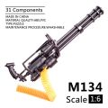 MAINAN NERF PISTOL SENAPAN MINIGUN M134 SOFT BULLET KOKANG MINIATUR SENAPAN MACHINE GUN BRO1221 mainan anak viral. 