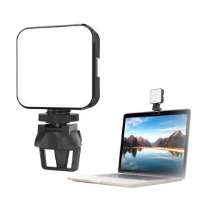 Seafrogs ST-48B LED Video Light 5000K-6000K USB Rechargeable Portable Photography Lighting With Clip for Computer and Phone Mini Vlog Fill Light for Vlogging/Live Streaming/YouTube/TikTok