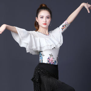 Ladies Latin Dance Modern Dance Top Plus size fat MM