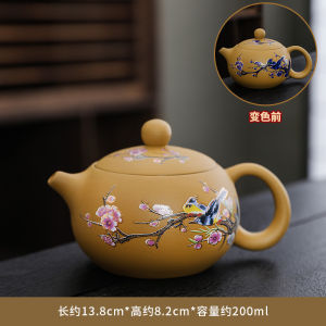 Ấm Trà Đất Sét Tím Duẩn Ấm Xi Shi Lông Mày Ấm Phong Minh Ấm Trà Đổi Màu Ấm Pha Trà Bằng Gốm Thủ Công Gia Dụng