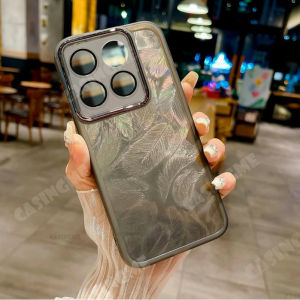 Honor 400 Smart 5G X7d Glitter Feather Pattern Silicone Soft Casing For Honor X7d 400 Honor400 Smart Pro Lite 400Smart 5G Shockproof Phone Case Camera Lens Protection Back Cover