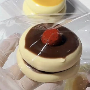 Cake Squishy Squeeze Toy Blueberry Strawberry Soufflé Soft Taba Squishy Stress Relief Toy Kids Gift