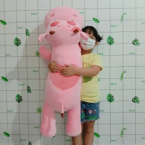 GỐI ÔM NGỦ HÌNH BÒ LƯNG TIM GỐI ÔM BÒ SỮA CHO BÉ MẪU GIÁO VẢI MINISO MỀM MỊN CHO BÉ