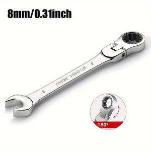 Flexible Head Spanner 8mm 9mm 10mm 12mm 14mm Ratchet Quick Socket Wrench Spanar 扳手