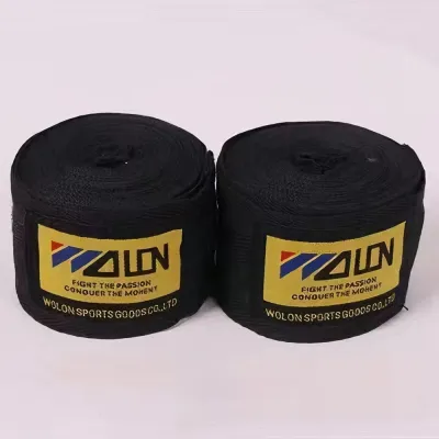 2PCS Boxing Hand Wraps Elastic Sports Hand Straps 5M for Muay Thai Sanda Combat Protection