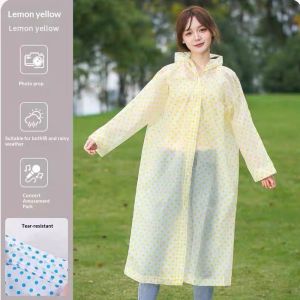 SERENEGLOW Áo mưa chấm dày cho người lớn-Áo mưa du lịch ngoài trời không thấm nước bền và thân thiện với môi trường