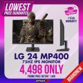 LG 24 MP400-B.APH 75HZ IPS MONITOR BLACK. 