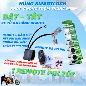 Khóa chống trộm Bật - Tắt xe máy từ xa bằng remote gắn cho tất cả các dòng xe máy full rắc cắm zin khoảng cách 200m