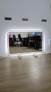 LZD LED Rectangular Mirror   Bathroom Toilet Bathroom Wall Hanging Smart Mirror   Anti-Fog Bluetooth led Fill Light Cosmetic Mirror