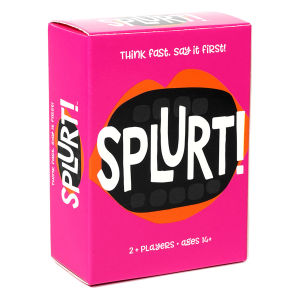 Splurt Card Game Splurt! Portable Party Card Game Think Fast Say It First Pink