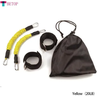 Teabelle 20LB-80LB Gym Rubber Pull Rope Resistance Band Fitness Training Trainer Taekwondo Kick
