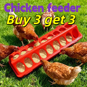 Buy 3 get 3 Linear Feeder Plastic for chickens 12" 18" 24"