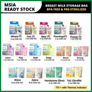 Original Malish Breast Milk Storage Bag Save n Go  (3oz/100ml  4oz/125ml 6oz/180ml  8oz/250ml ) I BPA FREE