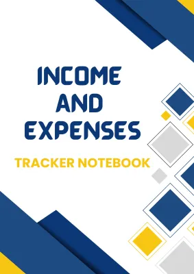 JM Creatink Income and Expenses Tracker Record Notebook Upper Wire Bind 100 Pages