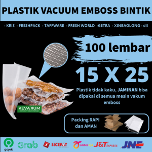 KEVAKUM Plastik Vakum Emboss 15x25 isi 100 lembar