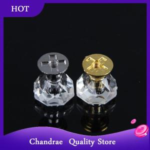 [Chandrae] 10pcs อะคริลิคคริสตัลลูกบิดตู้ลิ้นชักดึงลูกบิดประตูเพชร cabine