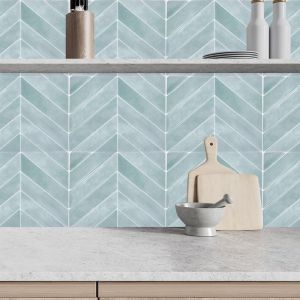 JAYQQ 1PC Self-adhesive Peel and Stick Backsplash Waterproof 11.4" x 9" Wall Tile Durable 3D Stick Tile for Kitchen Bathroom
