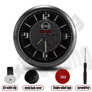 high quality for Nissan High Quality Car Mini Quartz Clock / Premium Fashion Car Electronic Watch Men Women Auto Gift car interior accessories Urvan Sentra Almera X-Trail Patrol Navara Frontier Cefiro Juke 370Z Grand Livina Altima Sylphy GT-R Serena NP300