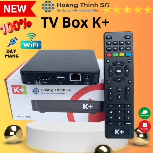 Tv box K+ xem qua wifi internet không cần lắp đặt tặng 1 tháng thuê bao K+ Premium+ xem full kênh