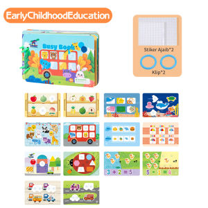 Ivorybaby Busy book Dan Stiker Ajaib Buku Aktivitas Anak Edukasi Bayi