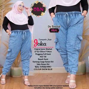 CELANA JOGER JEANS WANITA JOGER CARGO WANITA JUMBO BB 50-80 KG BAYAR DI TEMPAT (C0D)