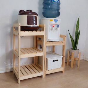 rak kayu  real pick meja / rak dispenser galon serbaguna multifungsi dari kayu kokoh harga murah Magicom bisa cod ukuran 75x35x70