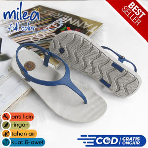 Sandal Wanita Simpel Tapi Mewah CAMOU MILEA JUNIPER: Sandal Jepit Cewe Terbaru Trendy Model Tali Belakang Kekinian