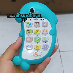 Mainan Anak Dolphin Smart Cell Phone Set Batrey 069 4 | Mainan Telephone Musik Anak Baby Phone Mainan Mobile Music Phone Bayi Mainan Anak Edukasi Musik Smart Cell Phone Music Elektronik Mainan Telepon Bentuk Lumba-lumba