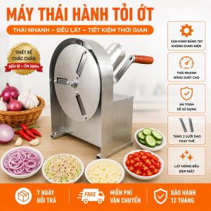 Máy Thái Hành Tỏi Đa Năng Siêu Tiện Lợi - TẶNG KÈM 3 LƯỠI DAO