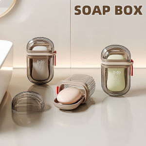 Portable Travel Soap Box Sealed for Draining with Lid Waterproof Travel Soap Case