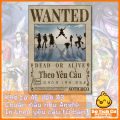 Tờ Poster Lệnh Truy Nã Team Mũ Rơm Onepiece - Wanted Poster One Piece Đảo Hải Tặc Bóc Dán MSP: TeamWanted. 