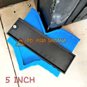 Penggaris Contour 13cm Duplicator Gauge Ruler 5" Inch Copy Gauge Sudut Kontur J486