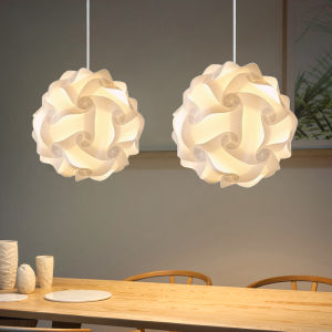 DIY Hanglamp Dining Hanging Lights Suspension Luminaire Art Deco Pendant Lamp Decoracion Modern IQ Puzzle Light and Cover
