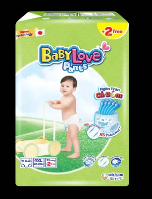 Tã Quần Baby Love Siêu Mỏng Siêu Thấm ( SIZE : M/L/XL/XXL/3XL/4XL/5XL ) Chuẩn Nhật Bản
