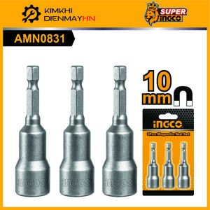 Đầu chụp bắn vít lục giác có từ tính INGCO AMN0831(Bộ 3 cáiđầu lục giác 8mm)