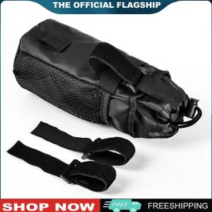 Universal Bike Insulated Kettle Handlebar Bag with Mesh Pocket Drawstring Waterproof for Electric Scooter Motorcycle