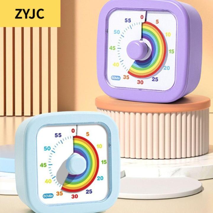 ZYJC 60 Minutes Visual Timer Ultra Silent Round/Square Kitchen Timer ...