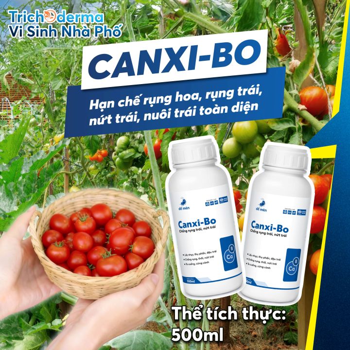 Phân Bón Lá Canxi-Bo Vi Lượng Dế Mèn – Hỗ Trợ Đậu Trái, Hạn Chế Nứt Trái, Rụng Trái Non 500ml, 5lít