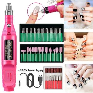 COD - Electric Nail Drill Grinding Manicure Machine Mesin Kikir Amplas Kuku Listrik Nail Art Pen Pedicure