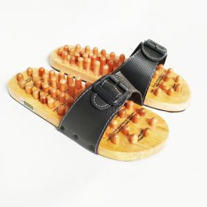Sandal Selop Rematik - Sandal Refleksi - Sandal Kayu Refleksi - Sandal Slop Rematik - sandal kesehatan pria dan wanita bahan karet