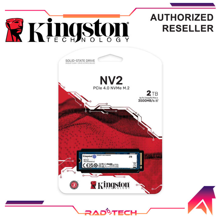 新品Kingston 2Tb NV2 NVMe SSD