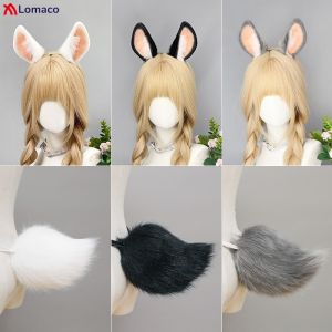 Plush Bunny Ears Hairbands Fluffy Rabbit Tail Cute Furry Fursuit Women Party Cosplay Props Costume Accessories2026