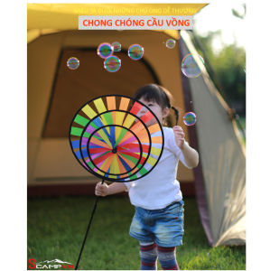 Chong chóng cầu vòng 3 tầng 7 màu CLS khổng lồ