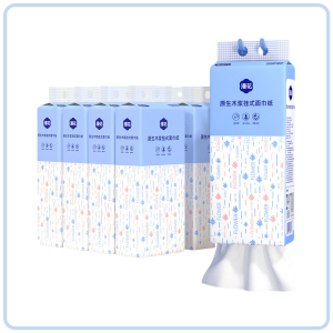 【Pure Care】 【6 Packs/Box】ManHua Blue Series 4-Ply 1280 Sheets Tissue Paper / Hanging Paper Towel / Hangable Napkin
